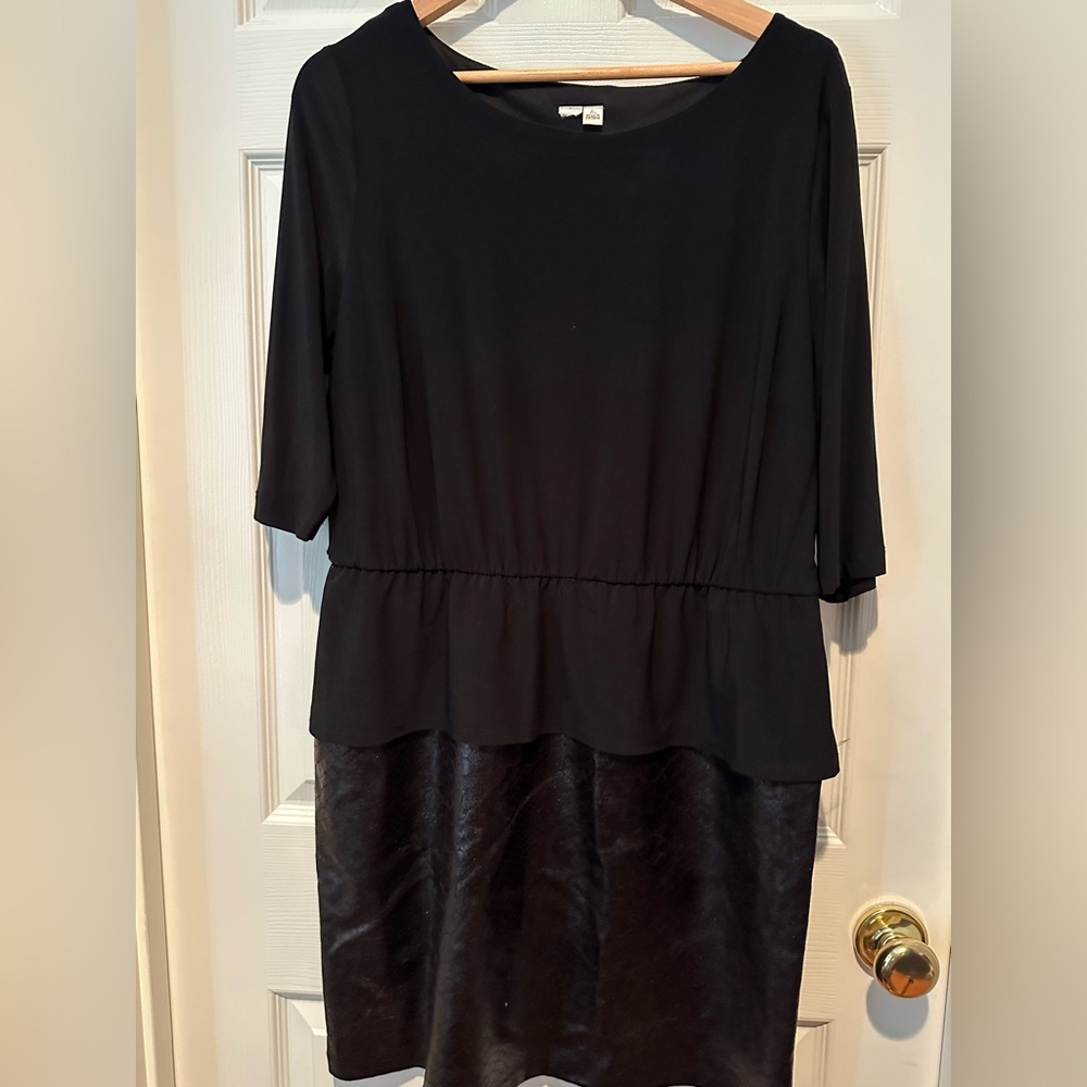 Black Peplum Dress